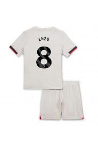 Fotbalové Dres Chelsea Enzo Fernandez #8 Dětské Venkovní Oblečení 2025-26 Krátký Rukáv (+ trenýrky)